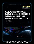 FEDERATION STARSHIP COLORS - LATE – ATOM Acrylic Paint Set by GreenStrawberry for Federation Fleet (24th Century / TNG Era) AMMO by Mig Jimenez 