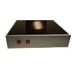 10x10 Inch Silver Metallic Base with Black Top 