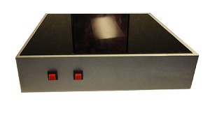 10x10 Inch Silver Metallic Base with Black Top 